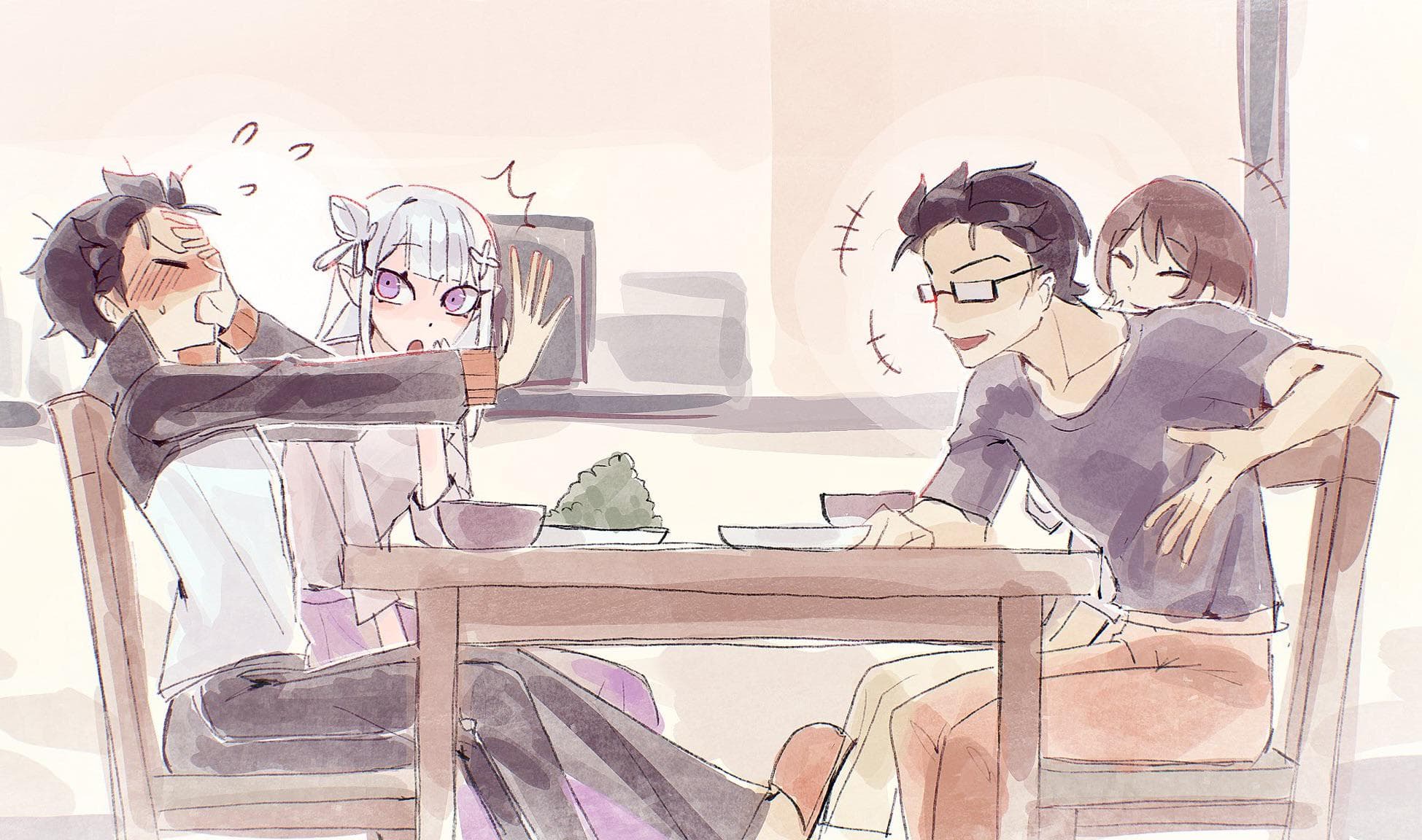 【Re:ゼロ】エミリアが現代日本に転移したら?ほのぼのIFイラストに海外ファン歓喜